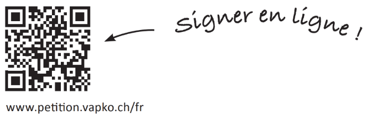 QR code pour signer la pétition en ligne